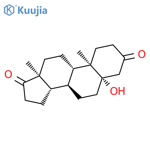 Androstane-3,17-dione, 5-hydroxy-, (5b)- structure