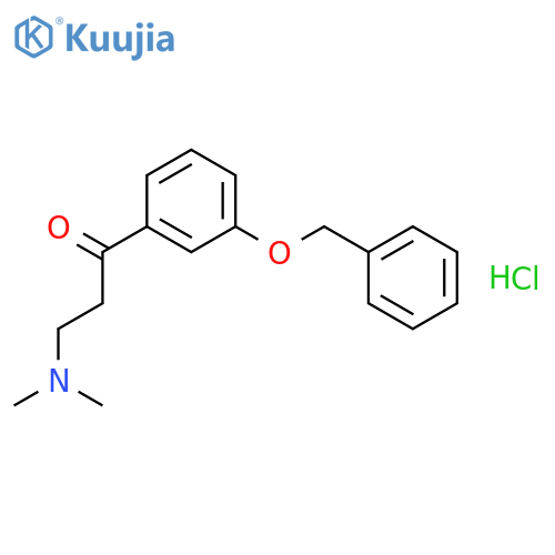 1-[3-(benzyloxy)phenyl]-3-(dimethylamino)propan-1-one hydrochloride structure