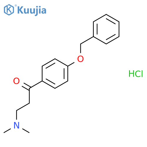 1-[4-(benzyloxy)phenyl]-3-(dimethylamino)propan-1-one hydrochloride structure