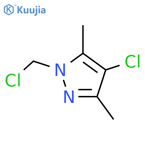 4-chloro-1-(chloromethyl)-3,5-dimethyl-1H-pyrazole structure