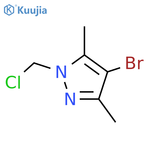 4-Bromo-1-chloromethyl-3,5-dimethyl-1H-pyrazole structure