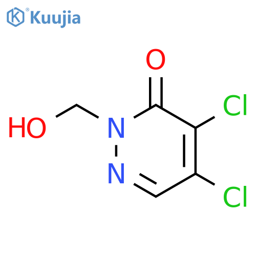 3(2H)-Pyridazinone,4,5-dichloro-2-(hydroxymethyl)- structure
