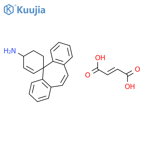 spiro[cyclohex-2-ene-1,5'-dibenzo[a,d][7]annulen]-4-amine (2E)-but-2-enedioate structure
