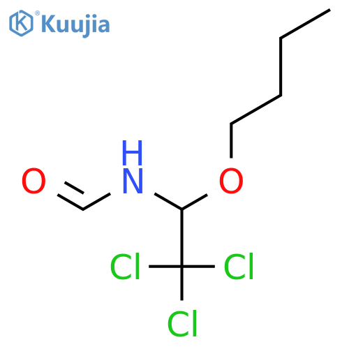 N-(1-butoxy-2,2,2-trichloroethyl)formamide structure