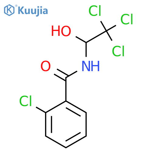 Benzamide, 2-chloro-N-(2,2,2-trichloro-1-hydroxyethyl)- structure