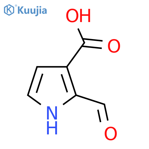 2-Formyl-1H-pyrrole-3-carboxylic acid structure