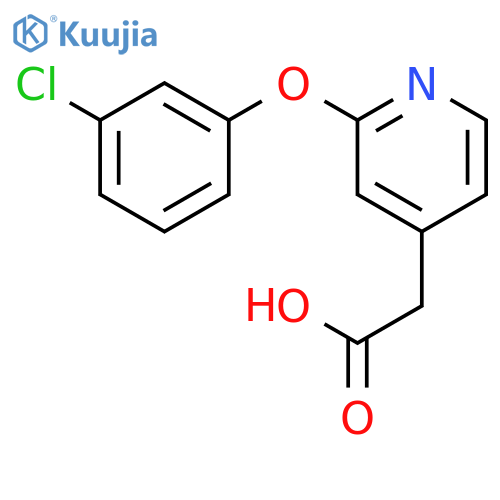 4-Pyridineacetic acid, 2-(3-chlorophenoxy)- structure
