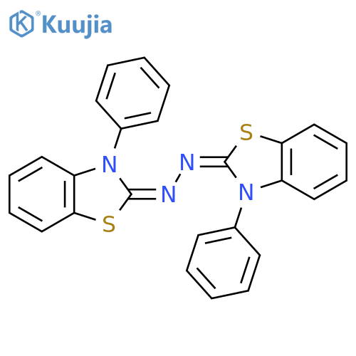 3-Phenyl-(3-phenyl-2(3H)-benzothiazolylidene)hydrazone-2(3H)-benzothiazole structure