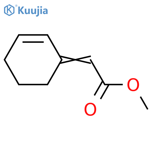 Acetic acid, 2-cyclohexen-1-ylidene-, methyl ester, (2E)- structure