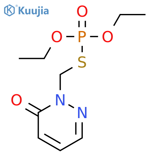 O,O-diethyl S-[(6-oxopyridazin-1(6H)-yl)methyl] thiophosphate structure