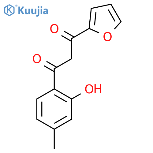 1-(2-Furyl)-3-(2-hydroxy-4-methylphenyl)-1,3-propanedione structure
