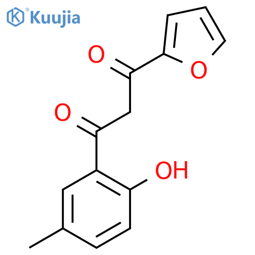 1-(2-Furyl)-3-(2-hydroxy-5-methylphenyl)-1,3-propanedione structure