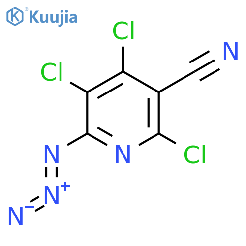 3-Pyridinecarbonitrile, 6-azido-2,4,5-trichloro- structure