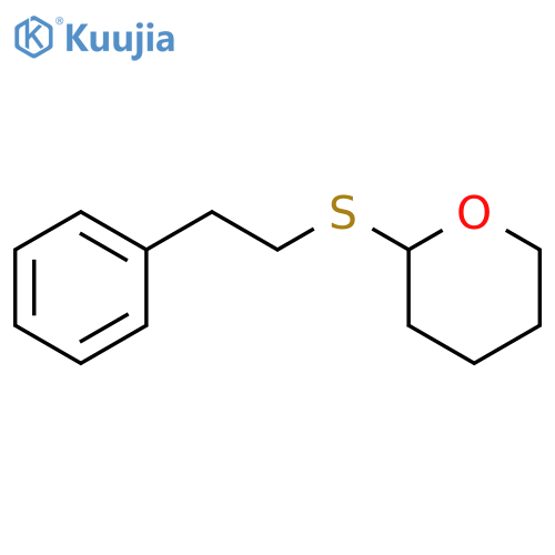 2H-PYRAN, TETRAHYDRO-2-[(2-PHENYLETHYL)THIO]- structure