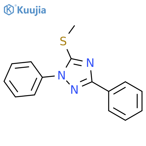 1H-1,2,4-Triazole, 5-(methylthio)-1,3-diphenyl- structure