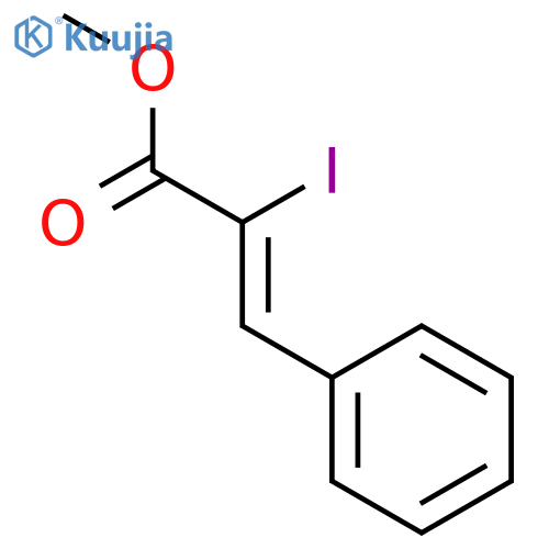 Methyl 2-iodo-3-phenylprop-2-enoate structure