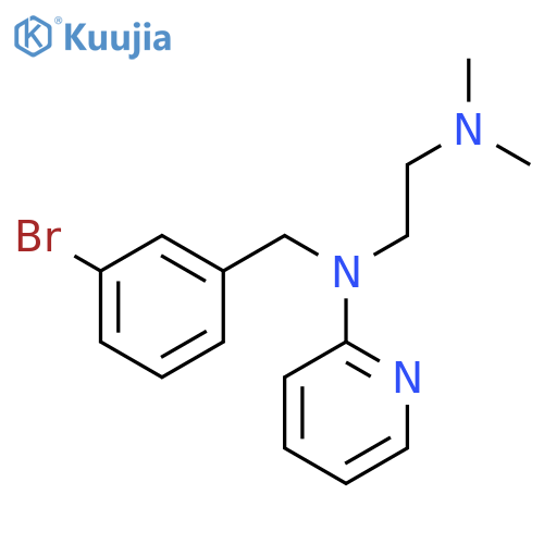N-(3-bromobenzyl)-N',N'-dimethyl-N-pyridin-2-ylethane-1,2-diamine structure