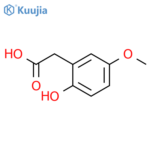 2-(2-hydroxy-5-methoxyphenyl)acetic acid structure