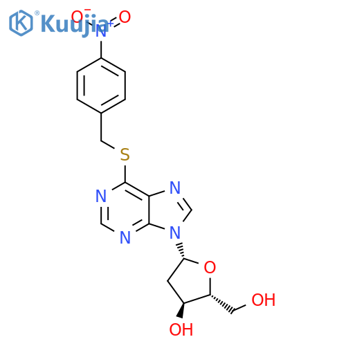 Inosine, 2'-deoxy-6-S-[(4-nitrophenyl)methyl]-6-thio- (9CI) structure
