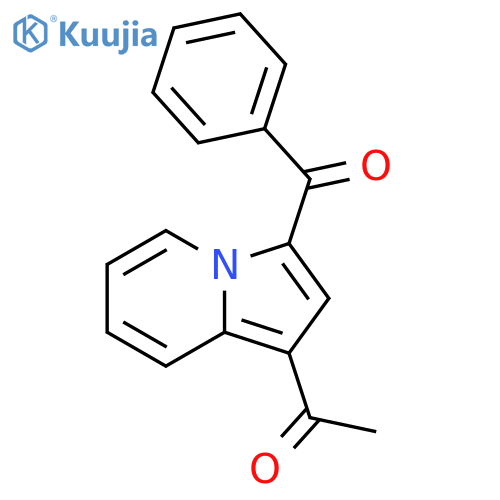 Ethanone, 1-(3-benzoyl-1-indolizinyl)- structure
