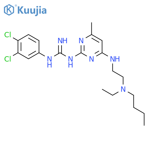 Guanidine,N-[4-[[2-(butylethylamino)ethyl]amino]-6-methyl-2-pyrimidinyl]-N'-(3,4-dichlorophenyl)- structure