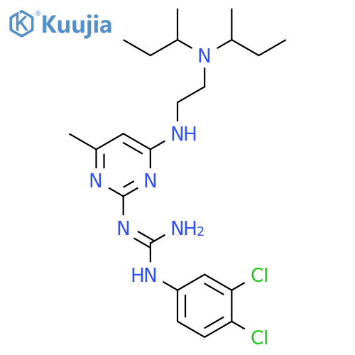 2-[4-[2-[di(butan-2-yl)amino]ethylamino]-6-methylpyrimidin-2-yl]-1-(3,4-dichlorophenyl)guanidine structure