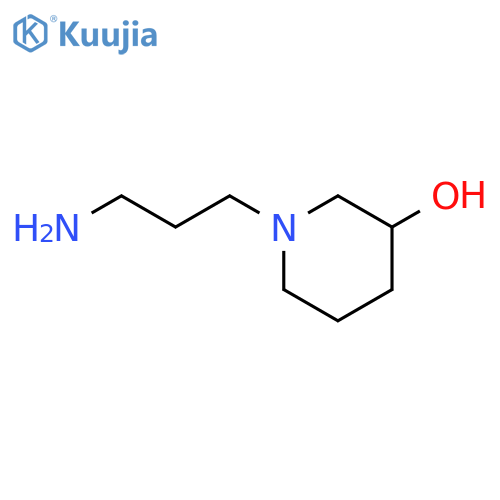 1-(3-aminopropyl)piperidin-3-ol structure