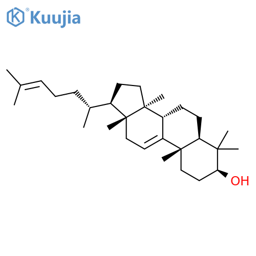 (3beta)-lanosta-9(11),24-dien-3-ol structure