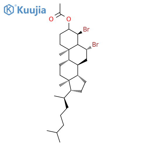 Cholesteryl Acetate Dibromide(Mixture of Diastereomers) structure
