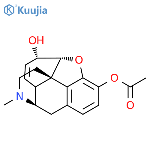 Morphinan-3,6-diol,7,8-didehydro-4,5-epoxy-17-methyl- (5a,6a)-, 3-acetate structure