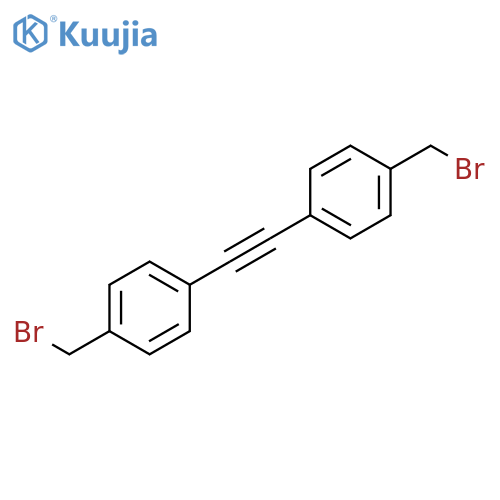 Benzene, 1,1'-(1,2-ethynediyl)bis[4-(bromomethyl)- structure