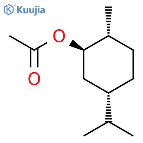 Cyclohexanol,2-methyl-5-(1-methylethyl)-, 1-acetate, (1R,2R,5S)-rel- structure