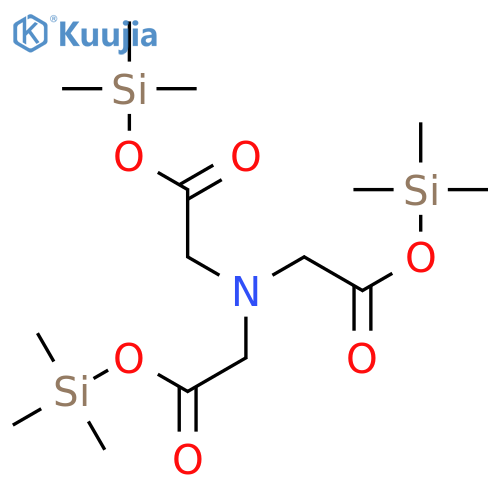 Glycine, N,N-bis[2-oxo-2-[(trimethylsilyl)oxy]ethyl]-, trimethylsilyl ester structure