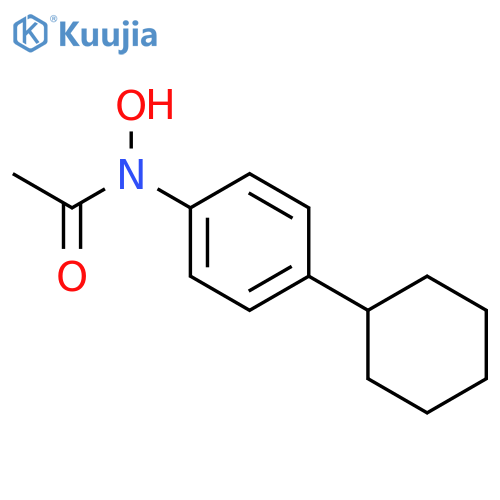 Acetamide,N-(4-cyclohexylphenyl)-N-hydroxy- structure