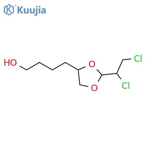 1,3-Dioxolane-4-butanol, 2-(1,2-dichloroethyl)- structure