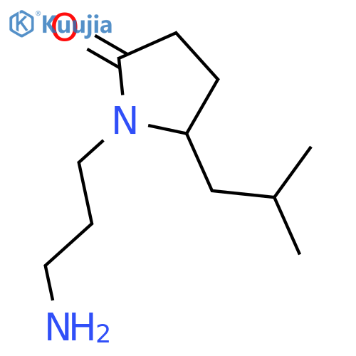 2-Pyrrolidinone, 1-(3-aminopropyl)-5-(2-methylpropyl)- structure