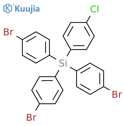 Silane, tris(4-bromophenyl)(4-chlorophenyl)- structure
