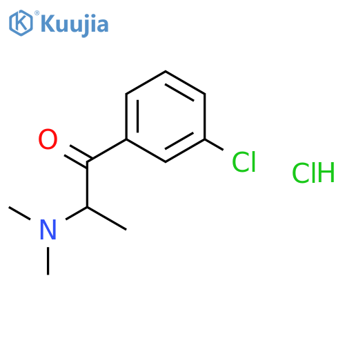 1-Propanone, 1-(3-chlorophenyl)-2-(dimethylamino)-, hydrochloride structure