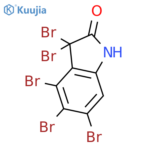 2H-INDOL-2-ONE, 3,3,4,5,6-PENTABROMO-1,3-DIHYDRO- structure