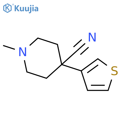 4-PIPERIDINECARBONITRILE, 1-METHYL-4-(3-THIENYL)- structure