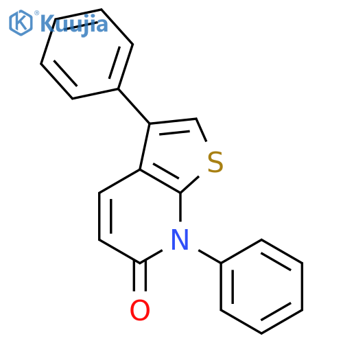Thieno[2,3-b]pyridin-6(7H)-one, 3,7-diphenyl- structure