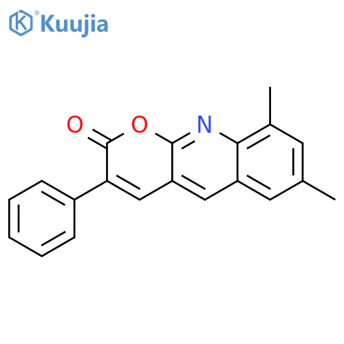 2H-Pyrano[2,3-b]quinolin-2-one, 7,9-dimethyl-3-phenyl- structure