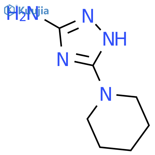 3-Piperidin-1-yl-1H-1,2,4-triazol-5-amine structure