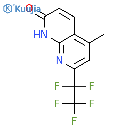 1,8-Naphthyridin-2(1H)-one, 5-methyl-7-(pentafluoroethyl)- structure