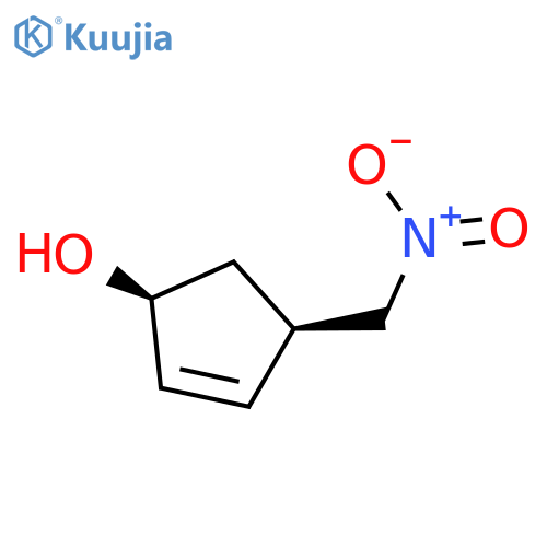 2-Cyclopenten-1-ol, 4-(nitromethyl)-, (1S,4R)- structure