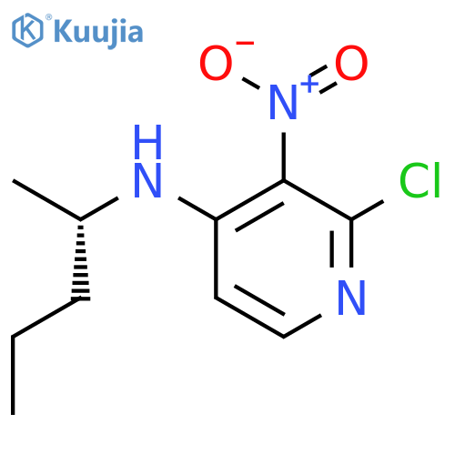 4-PYRIDINAMINE, 2-CHLORO-N-[(1S)-1-METHYLBUTYL]-3-NITRO- structure