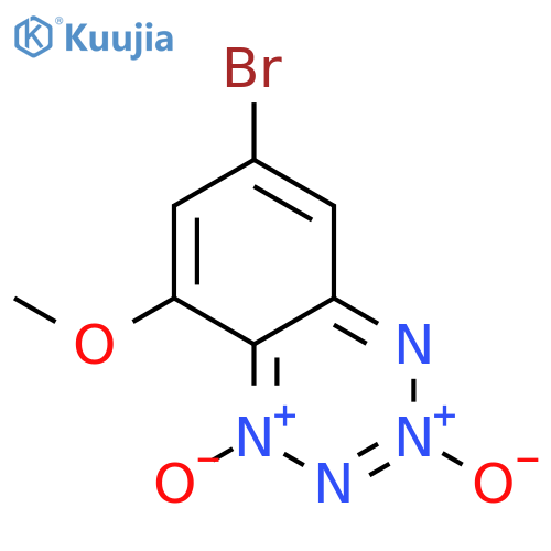 Benzotetrazine, 7-bromo-5-methoxy-, 2,4-dioxide structure