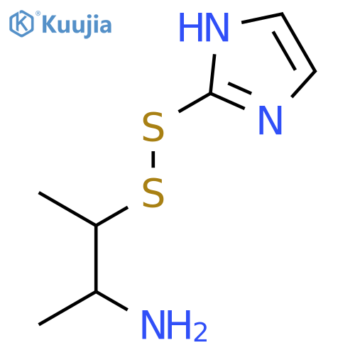 2-BUTANAMINE, 3-(1H-IMIDAZOL-2-YLDITHIO)- structure