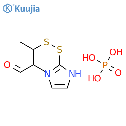 Butanal, 3-(1H-imidazol-2-yldithio)-2-methyl-, phosphate structure
