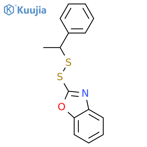 BENZOXAZOLE, 2-[(1-PHENYLETHYL)DITHIO]- structure